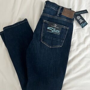 NEW Silver Jeans Co Mens 32x32 Jace Slim Fit Bootcut Denim Blue Jeans